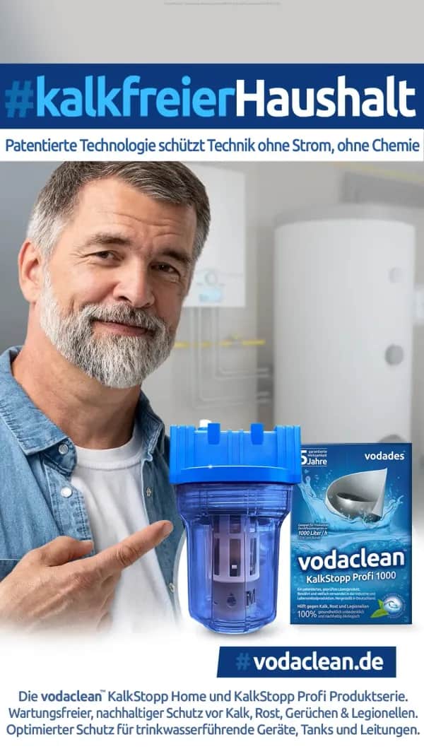 Wie verhindert man Kalk im Trinkwasser?