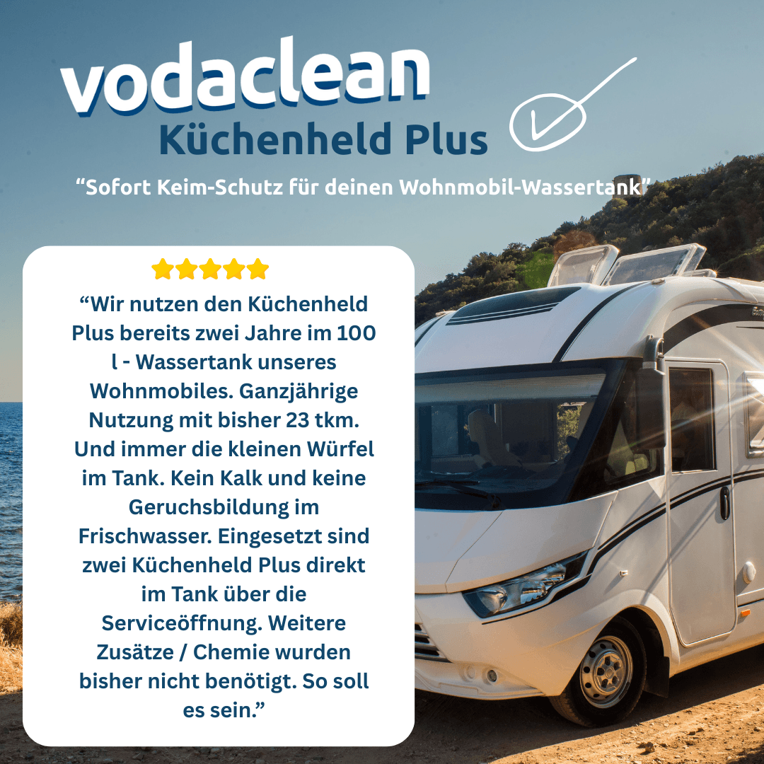 Sauberes Trinkwasser ohne Filterwechsel im Wohnmobil